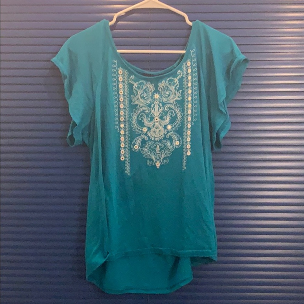 Blue cultural shirt